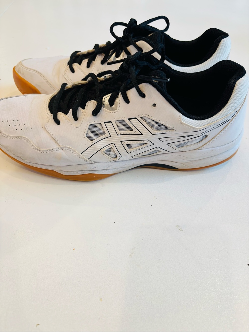 Asics Gel Renma Men’s White and Black Athletic Court Shoes size 11.5 - Picture 4 of 6